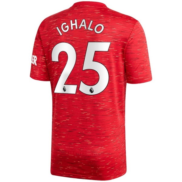 Trikot Manchester United NO.25 Ighalo Heim 2020-21 Rote Fussballtrikots Günstig